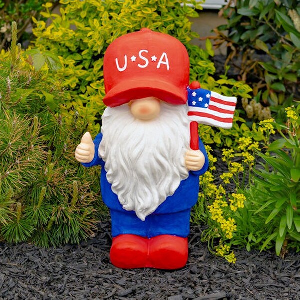 American Pride Garden Gnomes Set of Six Statues